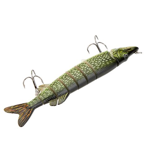 Lixada Fishing Lure Inch Lifelike Multi Jointed Segement Pike