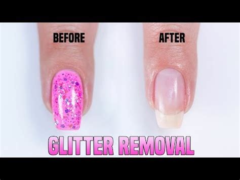 How To Remove Glitter Nail Polish Quick Easy Youtube