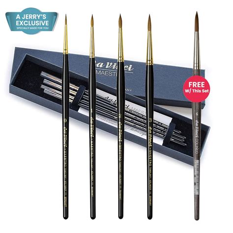 Da Vinci Exclusive Bonus Box Set Of Maestro Kolinsky Brushes Free