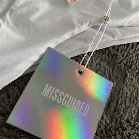 White Missguided Cheeky Bikini Bottoms In Size 10 Depop