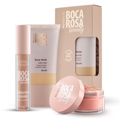 KIT Corretivo Liquido Boca Rosa Beauty By Payot Po Facial Boca Rosa