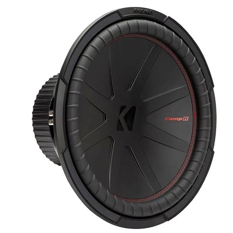 KICKER CompR 15 Dual Voice Coil 4 Ohm Subwoofer Black 48CWR154 Best Buy