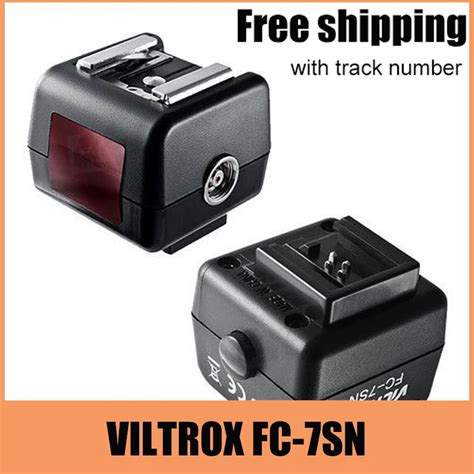 VILTROX FC 7SN Flash Hot Shoe Optical Slave Trigger Adapter For Canon Nikon Flash To Sony DSLR