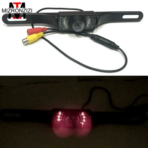 Mizronzizi Universal Rear View Camera For Car Led Infrared License