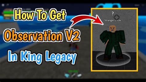 How To Get Observation Haki V In King Legacy King Legacy Upd