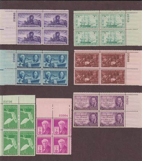 Us Complete Year Mnh Vf Plate Blocks S Mint Nh