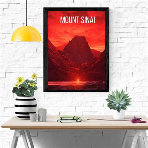 Mount Sinai Poster Print Art Holy Land Wall Art Moses Of Scripture