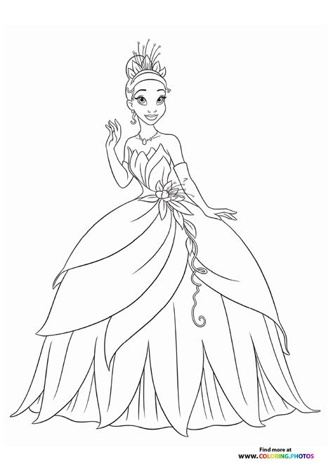 Tiana Disney princess - Coloring Pages for kids