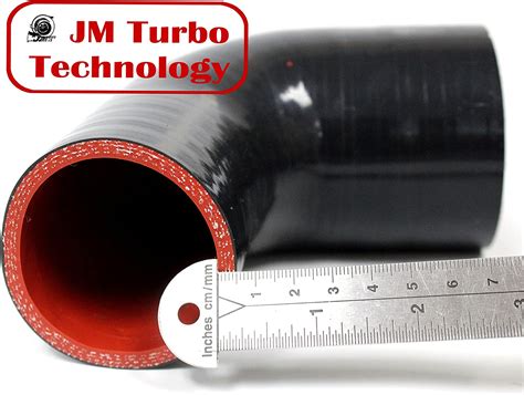 Jmturbo Black 25” 3” 90 Degree Elbow Silicone Hose Reducer Coupler Automotive