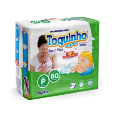 Fralda Descartavel Toquinho De Gente Basic Plus P Shopee Brasil