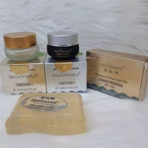 Jual Paket Hemat Cream Deonard Gold In Whietening Original Bpom Cream