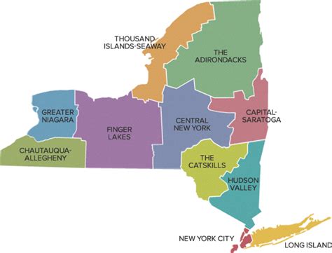 New York State Regions Map