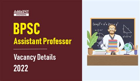 Bpsc Assistant Professor Vacancy Details Check Bpsc Vacancy