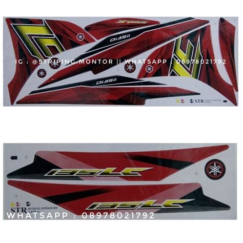 Jual Lis Striping Sticker Variasi New Jupiter Mx 135 Exciter Lc 135