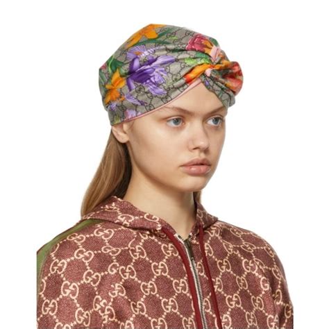 Gucci Accessories Guccigg Flora Print Head Bandnwt Poshmark