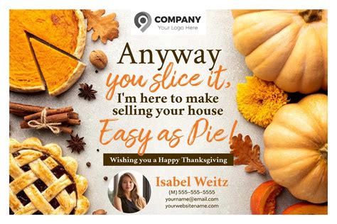 Thanksgiving Real Estate Postcards Mail In Minutes