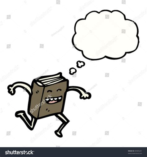 Running Book Cartoon Character Stock Vector Royalty Free 89985241 Shutterstock