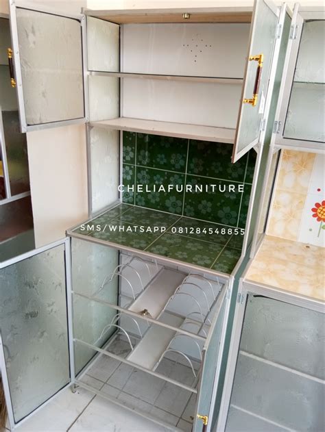 Jual Rak Piring Aluminium 2 Pintu Di Lapak Chelia Cheliafurniture