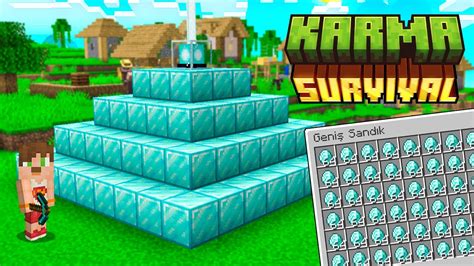 KARMA Survival Yayın 1461 ELMAS BULMA CHALLENGE Minecraft ELMAS