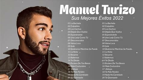 Manuel Turizo Mix 2022 Las Mejores Canciones Manuel Turizo