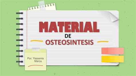 Material De Osteos Ntesis Yessenia Marca Udocz