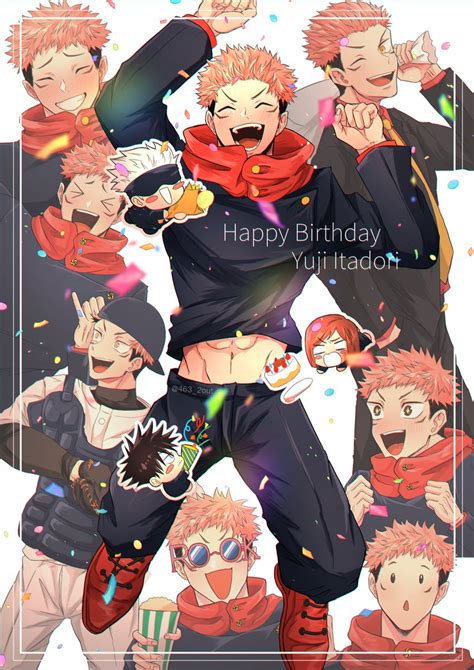 虎杖悠仁「生まれてきてくれてありがとう😭🎉 虎杖悠仁誕生祭2023 虎杖」𝙢𝙞𝙨𝙨𝙞𝙤𝙣のイラスト