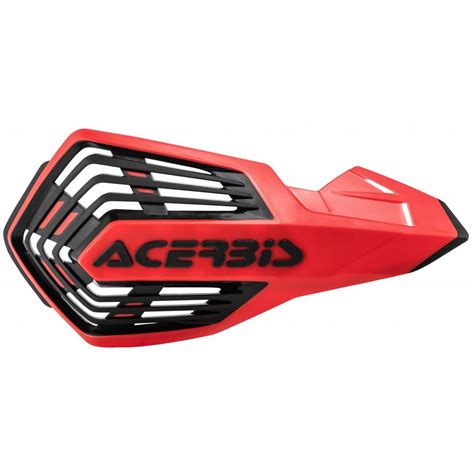 Acerbis Protège Mains X Future Rouge Noir Kit de Montage inclus