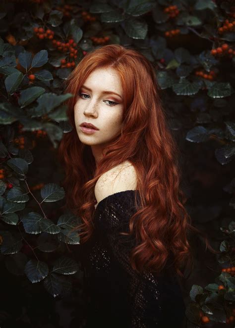 Artistic Portrait Photography Ginger Girl Beautiful Red Hair Beautiful