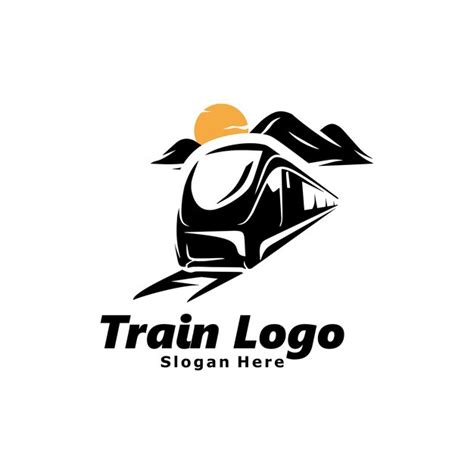 Premium Vector Train Logo Template Design Illustration