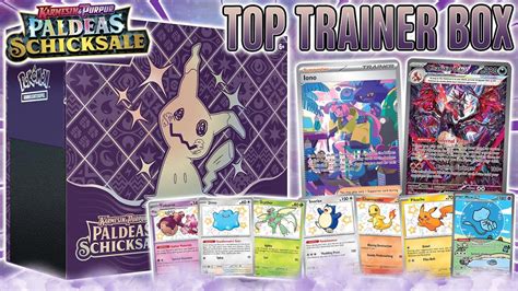 Alles Funkelt Paldeas Schicksale Top Trainer Box Opening Deutsch