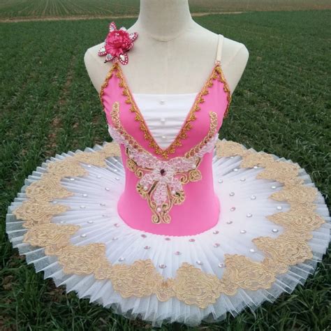 Adult Professional Ballet Costume Women Gymnastic Dancing Dress Swan