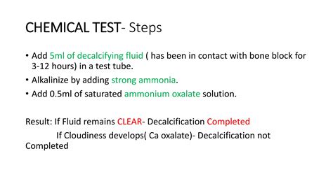 Decalcification | PPT | Free Download