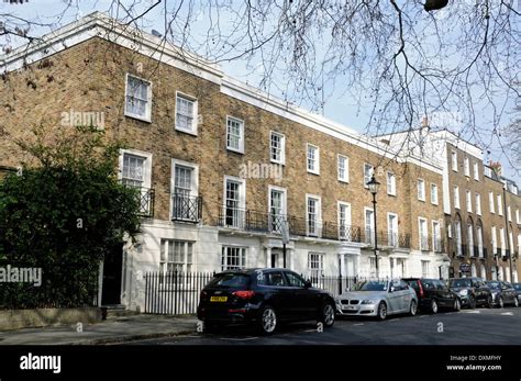 Terrace Of Neo Georgian Houses In Canonbury Square London Borough Of