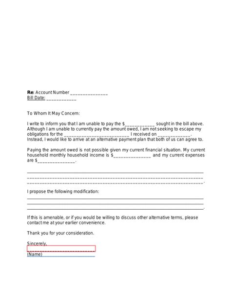 Free Medical Hardship Letter Sample Pdf Word Eforms