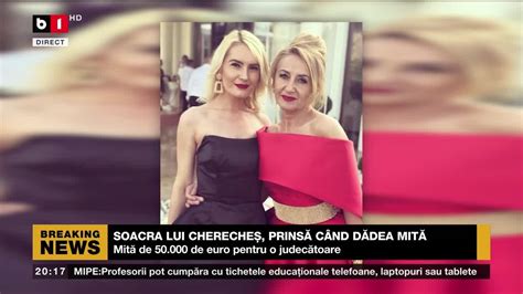 SOACRA LUI CHERECHEȘ PRINSĂ CÂND DĂDEA MITĂ Știri B1TV 8 nov 2023