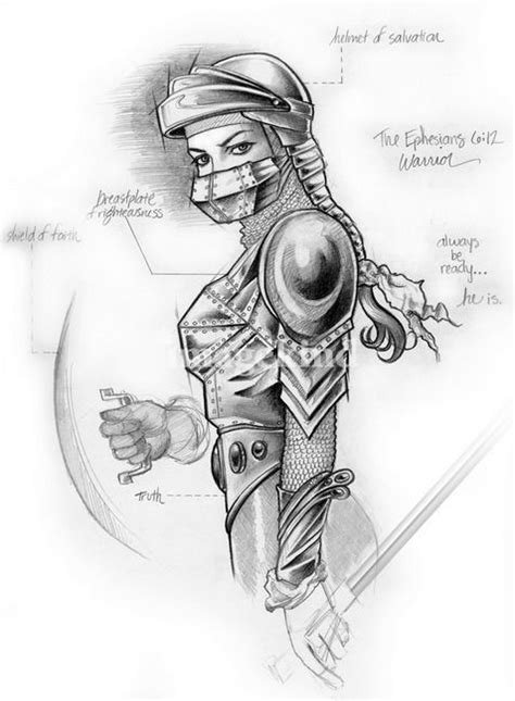 Armor Of God By Christine Kerrick Armor Of God God Art Warrior Woman