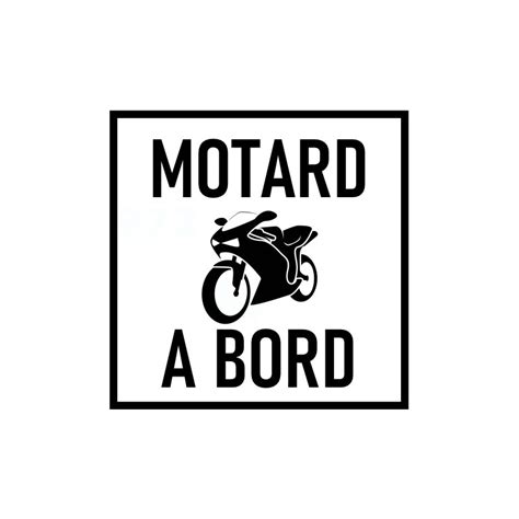 Autocollant Moto Bord Sticker A Moi Etiquette Autocollant