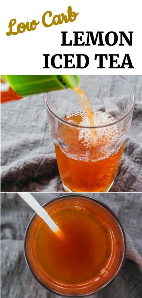 Keto Lemon Iced Tea Savory Tooth Healthy Drinks Carbs Keto Butter Cookies