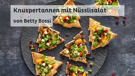 Knuspertannen Mit N Sslisalat Rezept Von Betty Bossi Youtube