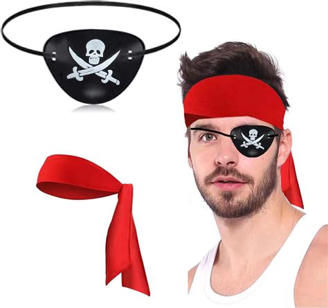 2 Piece Pirate Accessoriespirate Captain Costume Setpirate Hat Pirate Eye Patch Halloween