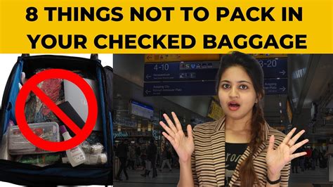 8 THINGS NOT TO PACK IN YOUR CHECKED BAGGAGE PROHIBITED ITEMS IN