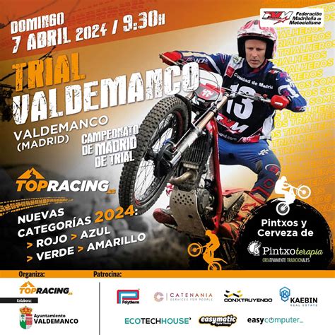 El Campeonato De Madrid De Trial Sigue En Valdemanco Previo