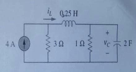 Solved Determine Vc Il And The Energy Stored In The Chegg