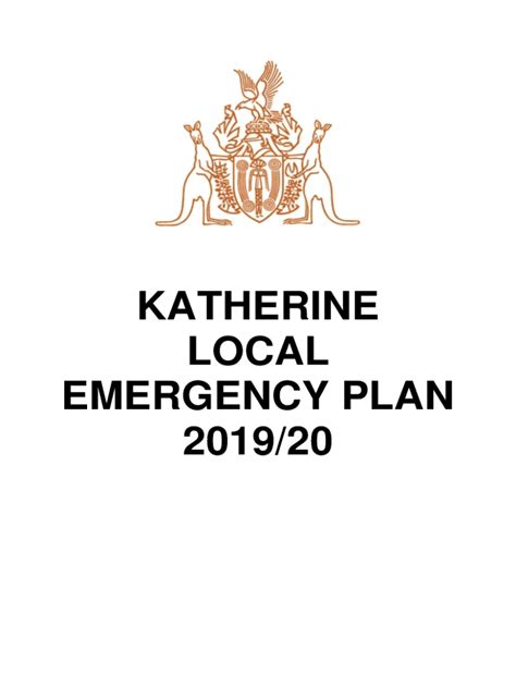 Fillable Online Pfes Nt Gov Cahf Dppemergency Operations Plans For Long