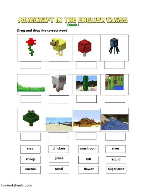 Printable Minecraft Worksheets Minecraft Printables Kinderga