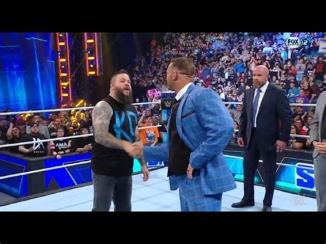 Kevin Owens Confronts Nick Aldis Smackdown General Manager Wwe