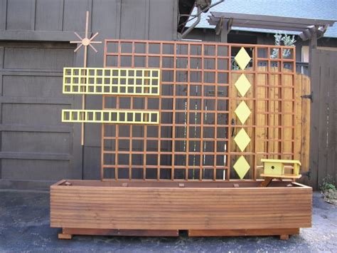 Mid Century Modern Marque Privacy Screen Or Trellis Custom Etsy