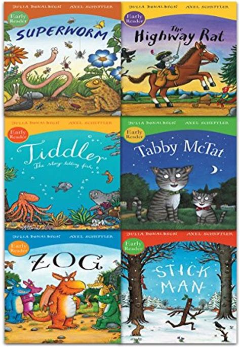 Early Readers Collection 6 Books Set Pack By Julia Donaldson And Axel