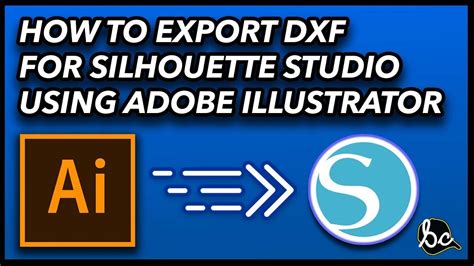 Silhouette Design Using Adobe Illustrator And Exporting To Dxf Youtube