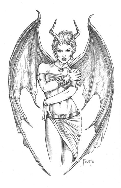 The Succubus Merihem Sketches Demon Drawings Art Sketches